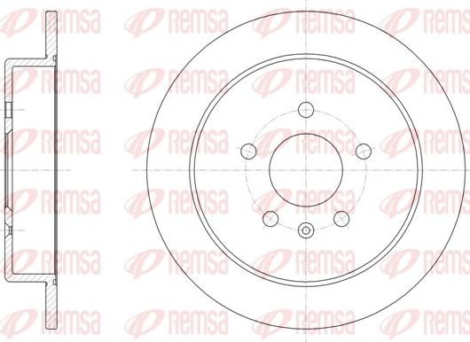 Remsa 62051.00 - Гальмівний диск avtolavka.club