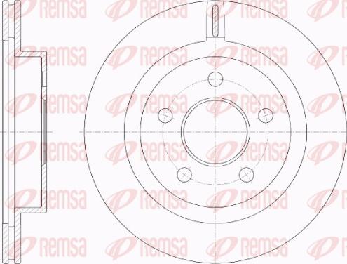 Remsa 62009.10 - Гальмівний диск avtolavka.club