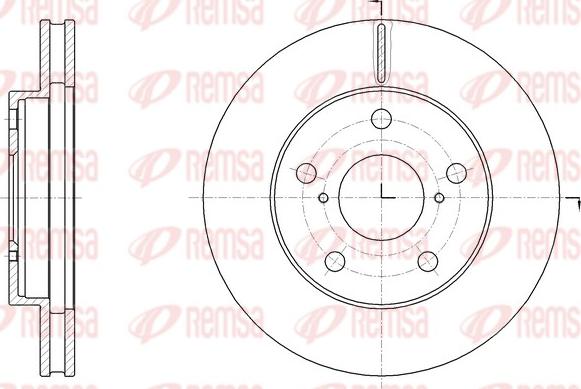 Remsa 62004.10 - Гальмівний диск avtolavka.club