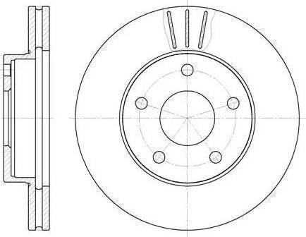 BOSCH 986478195 - Гальмівний диск avtolavka.club