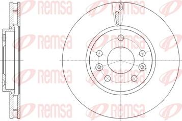 Remsa 62130.10 - Гальмівний диск avtolavka.club