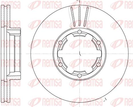 Remsa 6234.10 - Гальмівний диск avtolavka.club