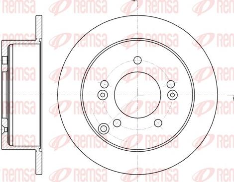 Remsa 6766.00 - Гальмівний диск avtolavka.club