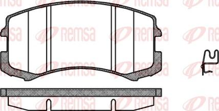 Remsa 0965.01 - Гальмівні колодки, дискові гальма avtolavka.club