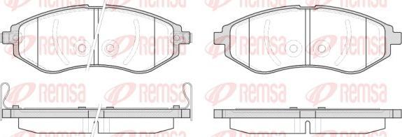 Remsa 0986.02 - Гальмівні колодки, дискові гальма avtolavka.club