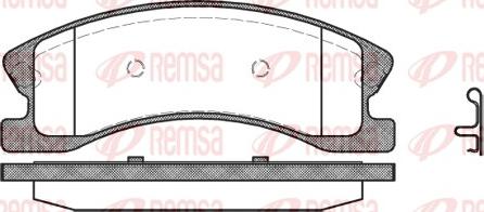 Remsa 0973.02 - Гальмівні колодки, дискові гальма avtolavka.club