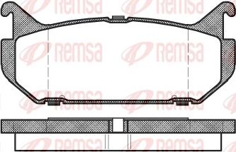 Remsa 0416.00 - Гальмівні колодки, дискові гальма avtolavka.club