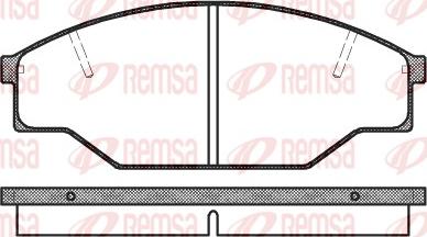 Remsa 0412.00 - Гальмівні колодки, дискові гальма avtolavka.club