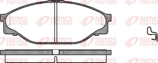 Remsa 0412.20 - Гальмівні колодки, дискові гальма avtolavka.club