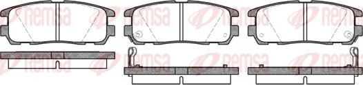 Remsa 0426.02 - Гальмівні колодки, дискові гальма avtolavka.club