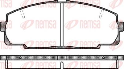 Remsa 0421.20 - Гальмівні колодки, дискові гальма avtolavka.club