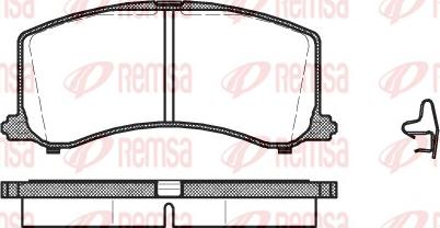 Remsa 0595.02 - Гальмівні колодки, дискові гальма avtolavka.club