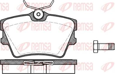 Remsa 0591.00 - Гальмівні колодки, дискові гальма avtolavka.club