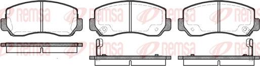 Remsa 0509.02 - Гальмівні колодки, дискові гальма avtolavka.club