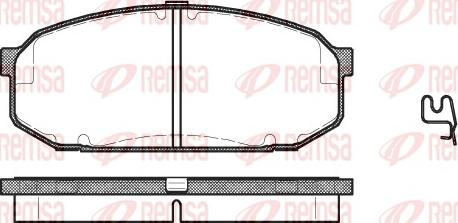 Remsa 0504.02 - Гальмівні колодки, дискові гальма avtolavka.club