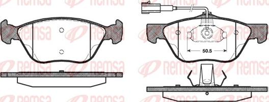 Remsa 0589.32 - Гальмівні колодки, дискові гальма avtolavka.club