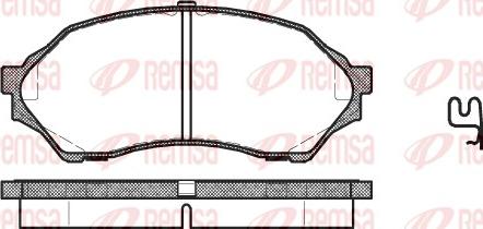 Remsa 0699.00 - Гальмівні колодки, дискові гальма avtolavka.club