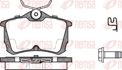 Remsa 0695.02 - Гальмівні колодки, дискові гальма avtolavka.club