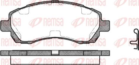 Remsa 0647.02 - Гальмівні колодки, дискові гальма avtolavka.club