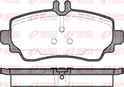 Remsa 0650.02 - Гальмівні колодки, дискові гальма avtolavka.club