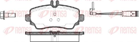 Remsa 0650.22 - Гальмівні колодки, дискові гальма avtolavka.club