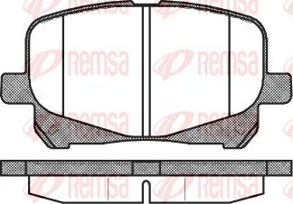 Remsa 0621.10 - Гальмівні колодки, дискові гальма avtolavka.club