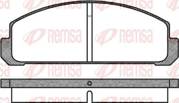 Remsa 0099.20 - Гальмівні колодки, дискові гальма avtolavka.club