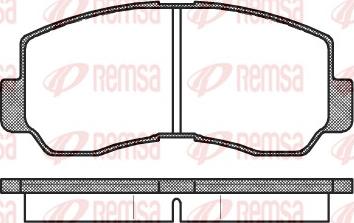 Remsa 0094.40 - Гальмівні колодки, дискові гальма avtolavka.club