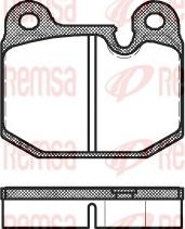 Remsa 0014.10 - Гальмівні колодки, дискові гальма avtolavka.club