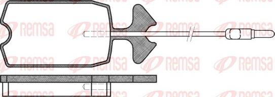 Remsa 0034.14 - Гальмівні колодки, дискові гальма avtolavka.club