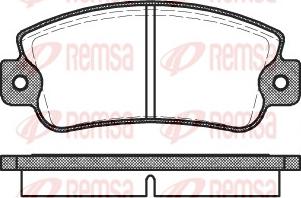 Remsa 0025.20 - Гальмівні колодки, дискові гальма avtolavka.club