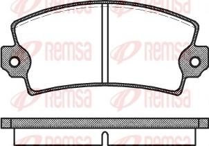 Remsa 0021.00 - Гальмівні колодки, дискові гальма avtolavka.club