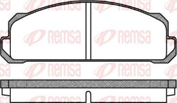 Remsa 0022.40 - Гальмівні колодки, дискові гальма avtolavka.club