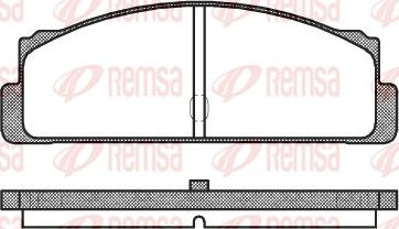 Remsa 0022.10 - Гальмівні колодки, дискові гальма avtolavka.club