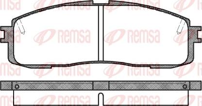 Remsa 0199.10 - Гальмівні колодки, дискові гальма avtolavka.club