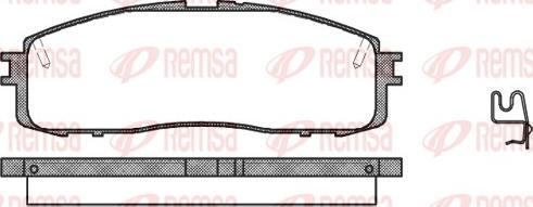 Remsa 0199.34 - Гальмівні колодки, дискові гальма avtolavka.club