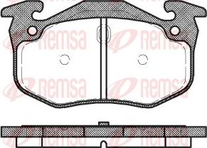 Remsa 0144.06 - Гальмівні колодки, дискові гальма avtolavka.club