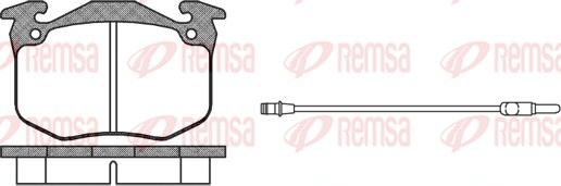 Remsa 0163.02 - Гальмівні колодки, дискові гальма avtolavka.club