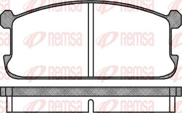 Remsa 0106.00 - Гальмівні колодки, дискові гальма avtolavka.club