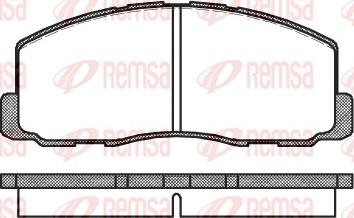 Remsa 0188.00 - Гальмівні колодки, дискові гальма avtolavka.club