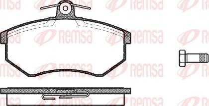 Remsa 0134.10 - Гальмівні колодки, дискові гальма avtolavka.club