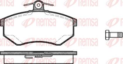 Remsa 0134.20 - Гальмівні колодки, дискові гальма avtolavka.club