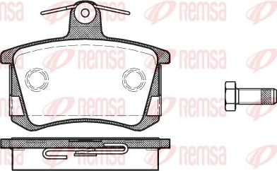 Remsa 0135.40 - Гальмівні колодки, дискові гальма avtolavka.club