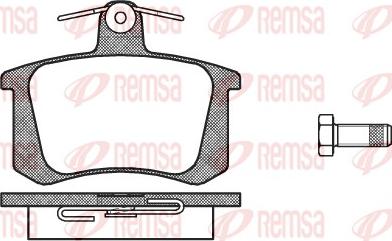 Remsa 0135.20 - Гальмівні колодки, дискові гальма avtolavka.club