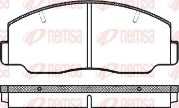 Japanparts JPA 233 - Гальмівні колодки, дискові гальма avtolavka.club