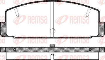 Remsa 0179.10 - Гальмівні колодки, дискові гальма avtolavka.club