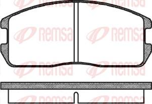 Remsa 0175.00 - Гальмівні колодки, дискові гальма avtolavka.club