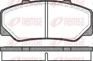 Remsa 0176.00 - Гальмівні колодки, дискові гальма avtolavka.club