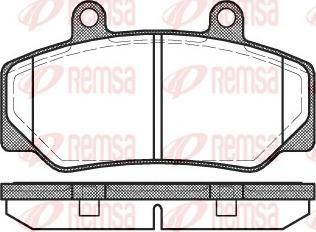 Remsa 0176.20 - Гальмівні колодки, дискові гальма avtolavka.club