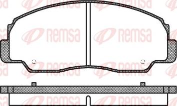 Remsa 0178.20 - Гальмівні колодки, дискові гальма avtolavka.club